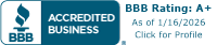BBB | Accredited Business | BBB Rating: A+
